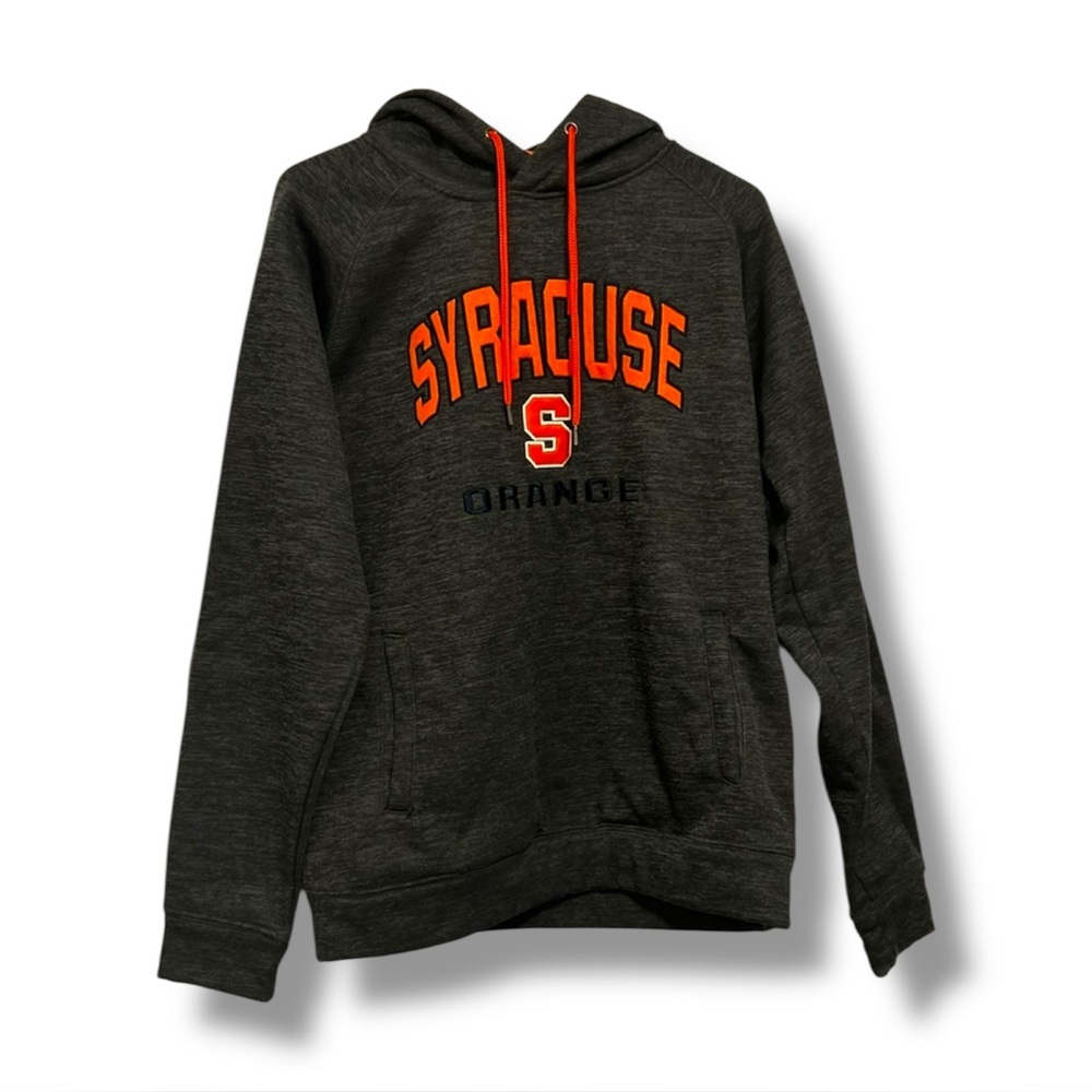Syracuse Orange Hoodie Colosseum Men's Medium Charcoal Gray Performance Fleece